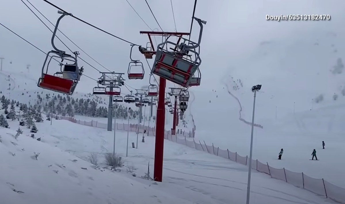 WATCH: Malfunction Causes Chairlift To Swing Frantically At Chinese Ski Resort
